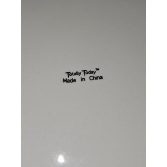 Totally Today Dinner Plate All White Gold Trim & Inner Band - Picture 12 of 12